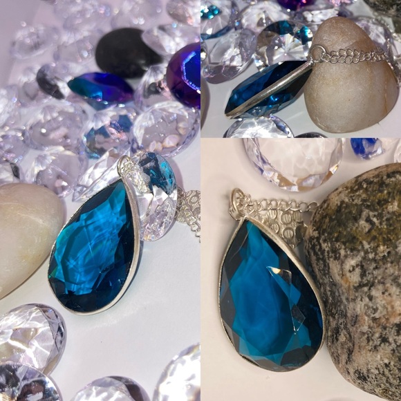 Regal London Blue Topaz Handmade Pendant Necklace - Picture 4 of 5